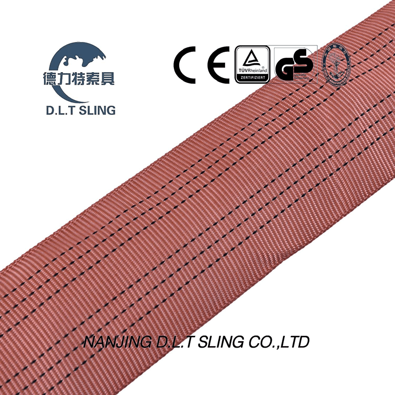 Élingue de sangle plate de 6 tonnes pour le levage