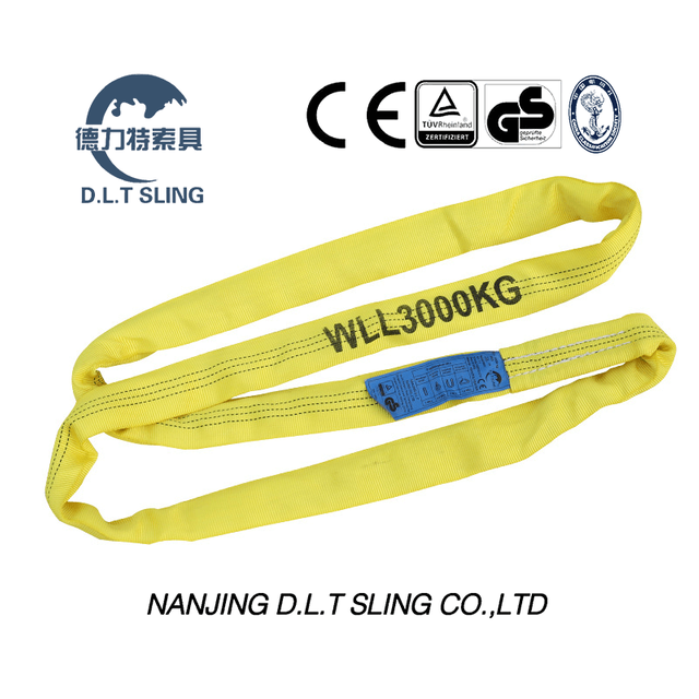 Dlt Sling 3Ton Round Sling Stracles pour le levage
