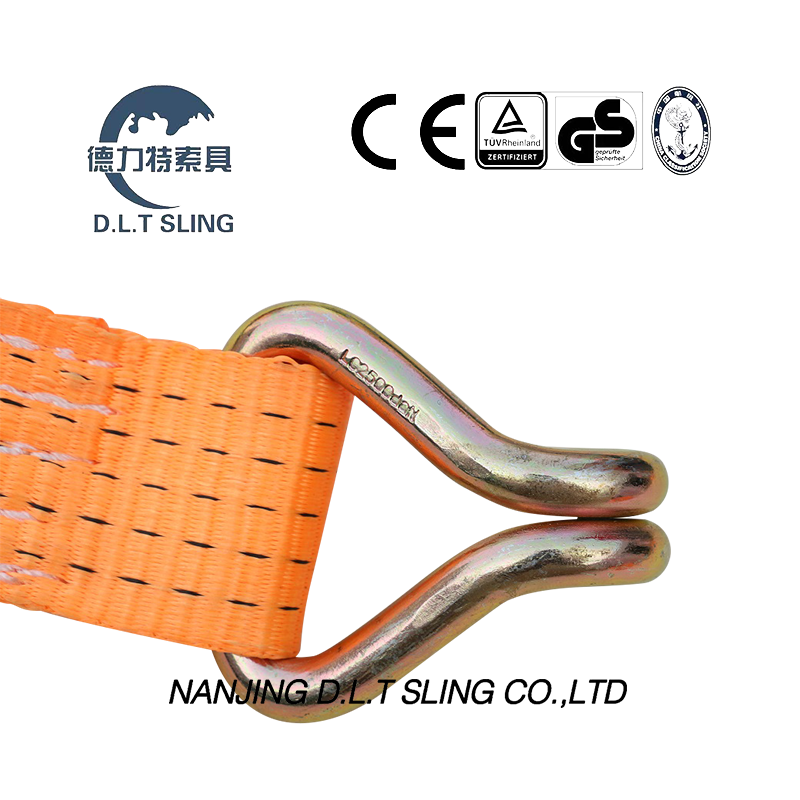 DLT Sling Ratchet Tied Down avec Double J Hook