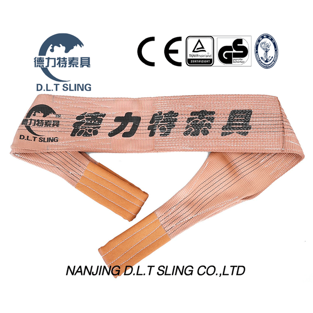 Élingue de sangle plate de 6 tonnes pour le levage