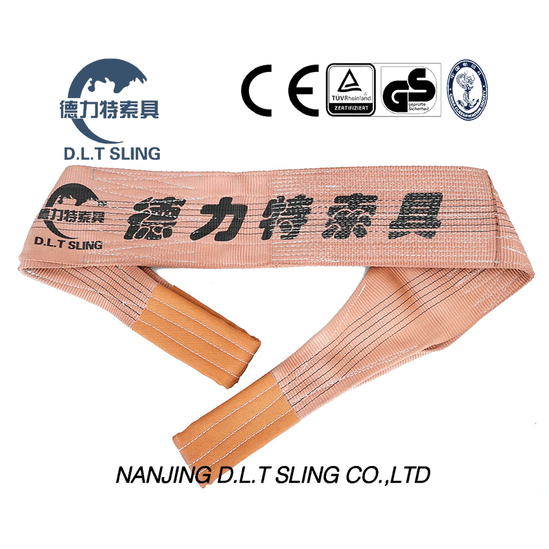 Élingue de sangle plate de 6 tonnes pour le levage