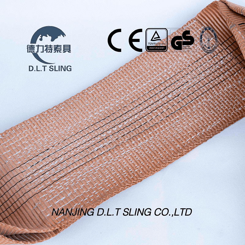 Élingue de sangle plate de 6 tonnes pour le levage