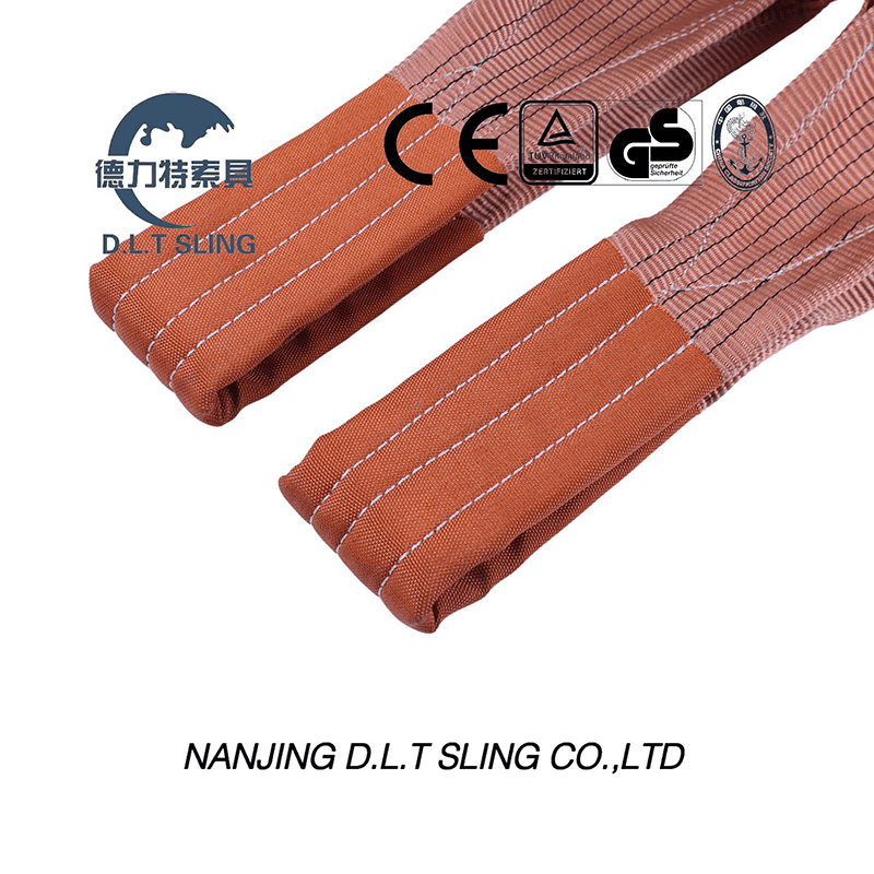 Élingue de sangle plate de 6 tonnes pour le levage