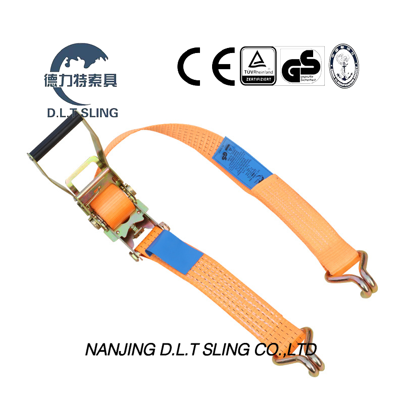DLT Sling Ratchet Tied Down avec Double J Hook