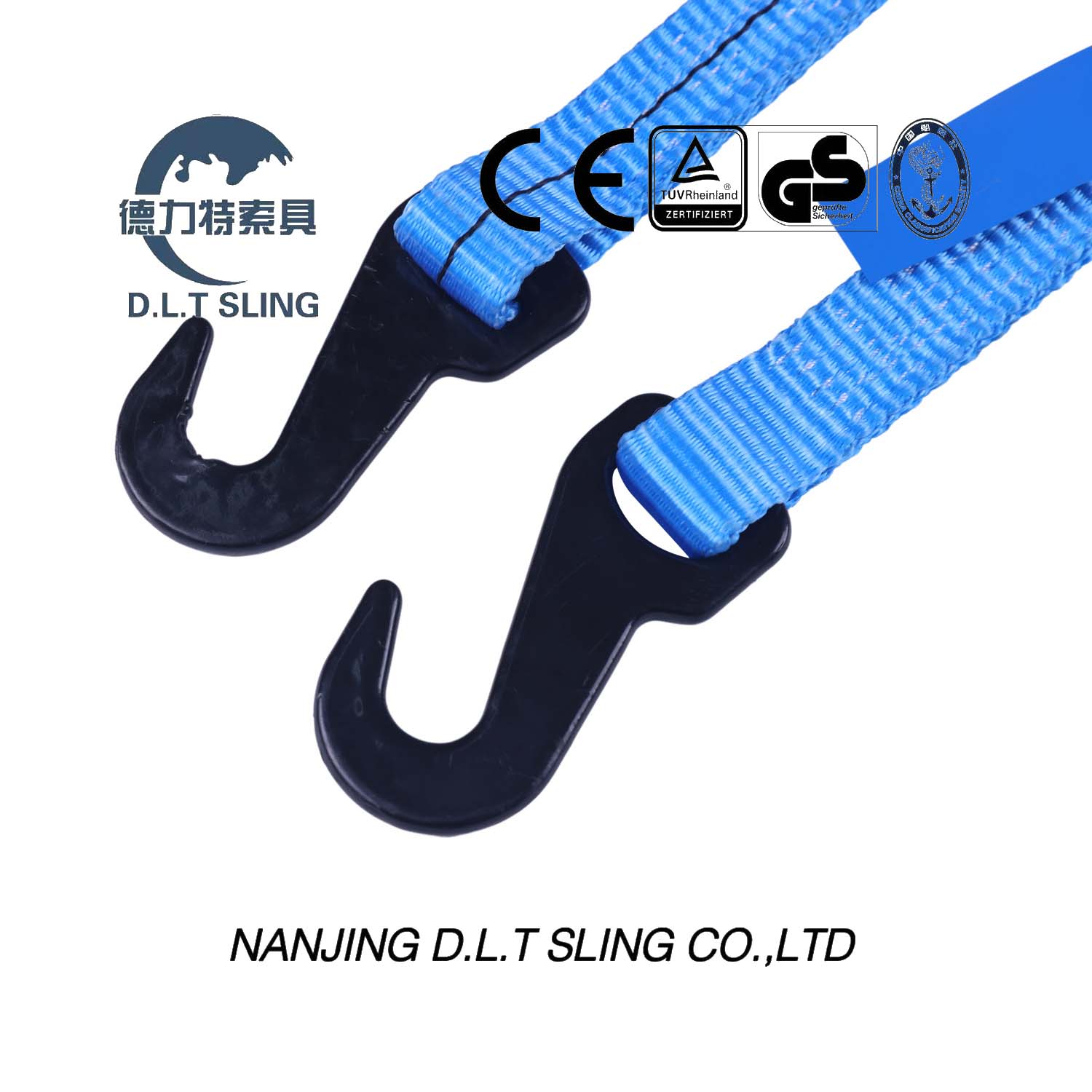 Attache &agrave; cliquet avec boucle mousqueton